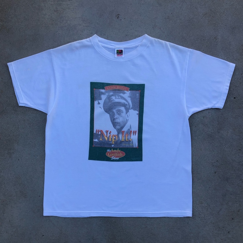 Vtg 90’s Barney Fife The Andy Griffith Show Nip It! Tv Promo Tee - Size Xl View 2
